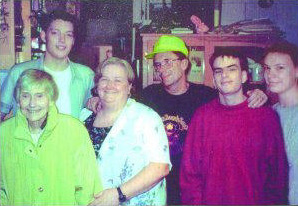 (from left to right) Family, Margaret's mother Joan, our son Leon, Margaret, Bob, our son Jason, our daughter Christina - 1999 (from left to right) Family, Margaret's mother Joan, our son Leon, Margaret, Bob, our son Jason, our daughter Christina - 1999