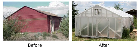 Barn to Greenhouse Conversion Using Our Plastic Poly