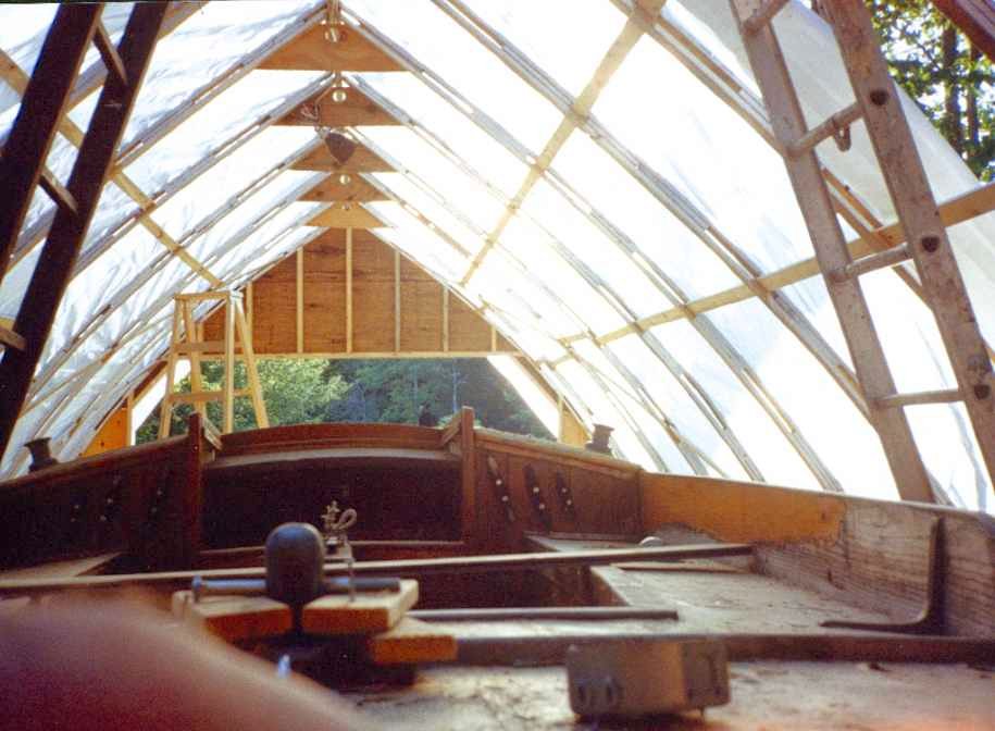 Boat Shed Using Our Greenhouse Poly Boat Shed Using Our Greenhouse Poly