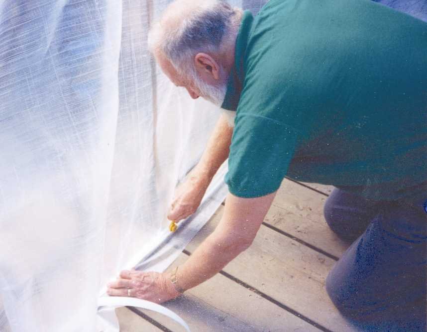 Fish Pond Using Our Greenhouse Poly